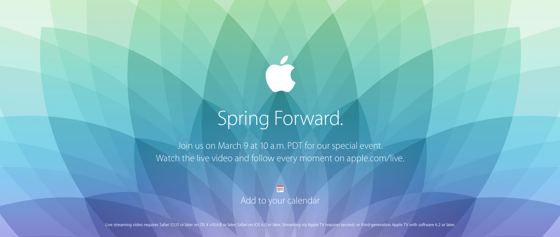 Duang一下,蘋果發布會3月9日就來了!主角會是Apple Watch嗎?